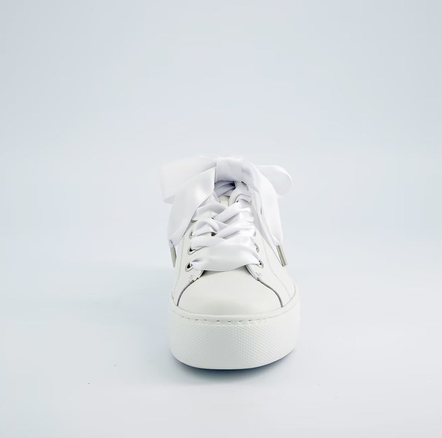 Paul Green - 5520 White Ribbon Lace Trainer