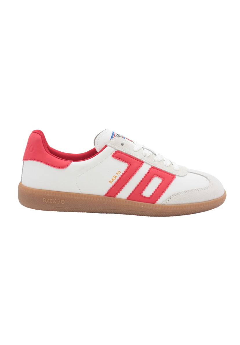 Back 70 - 2505-09 White & Red Trainer