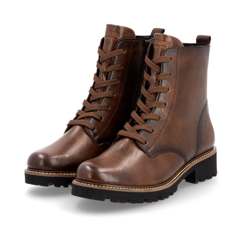 Remonte -D8661-24 Brown Leather Biker