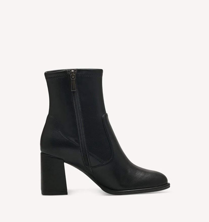 Tamaris - 1-25357 Black Sock Ankle Boot