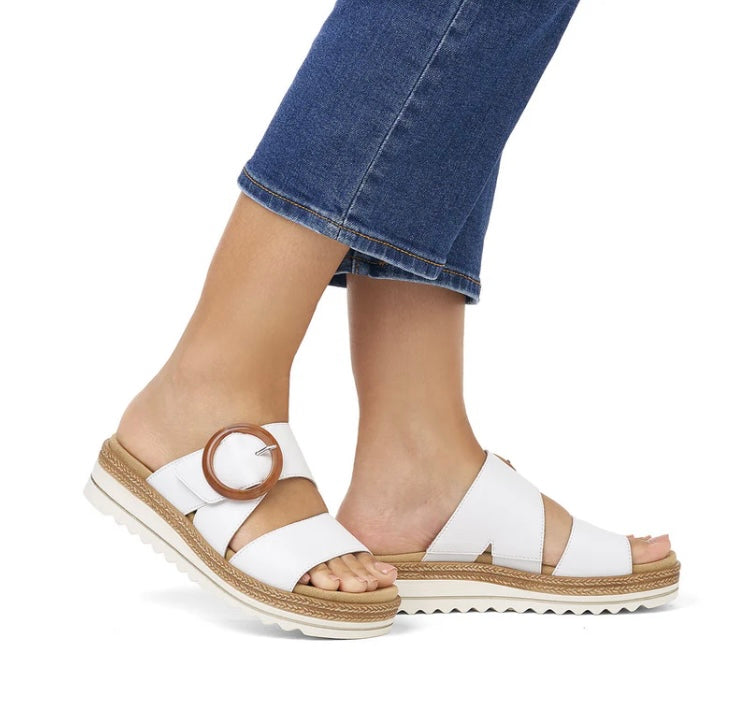 Remonte - D0Q51-82 White Velcro Sandal