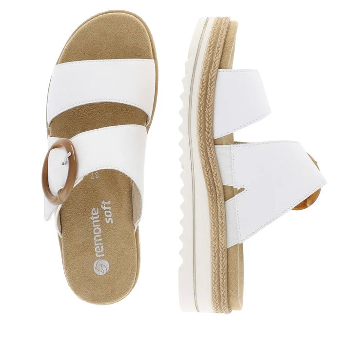 Remonte - D0Q51-82 White Velcro Sandal