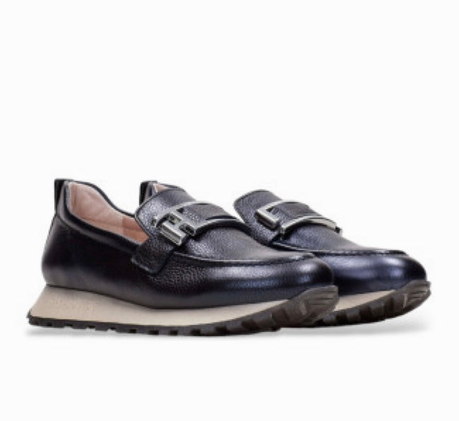 Hispanitas - H1243621 Navy Leather Loafer