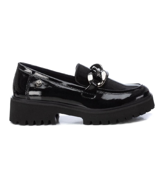 XTI - 143205 Black Patent Chunky Loafer