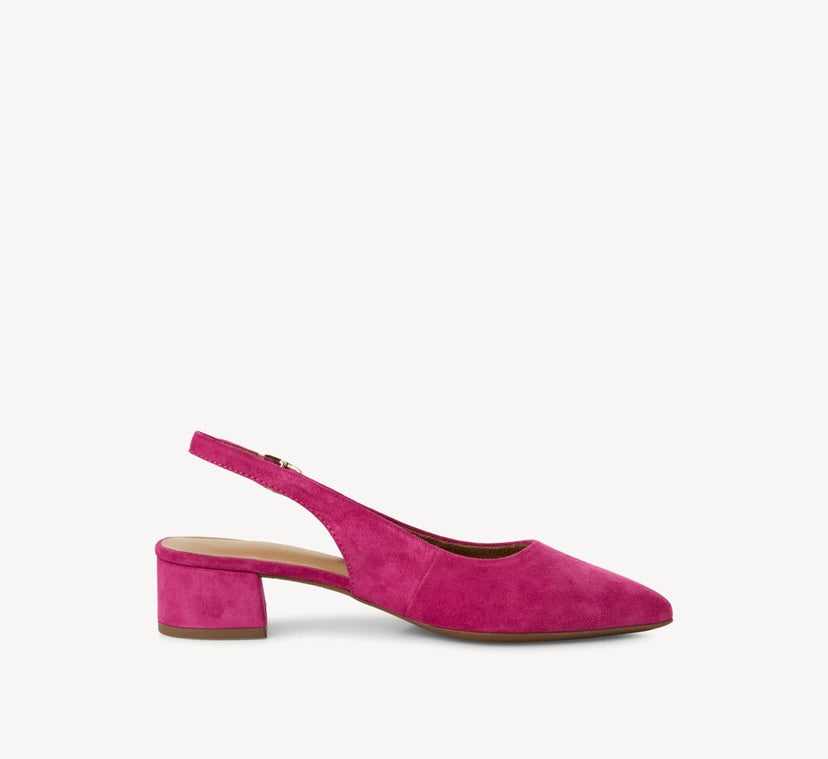 Tamaris - 29500 Pink Suede Sling Back