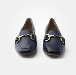 Paul Green - 2942 Navy Leather Loafer