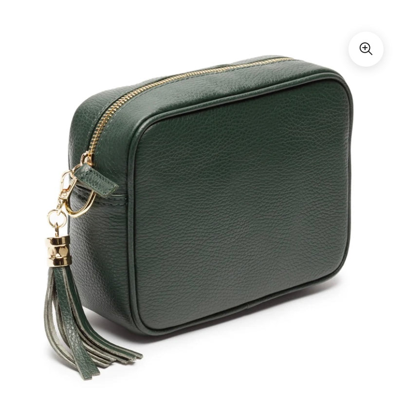 Elie Beaumont - Bottle Green Leather Crossbody Bag