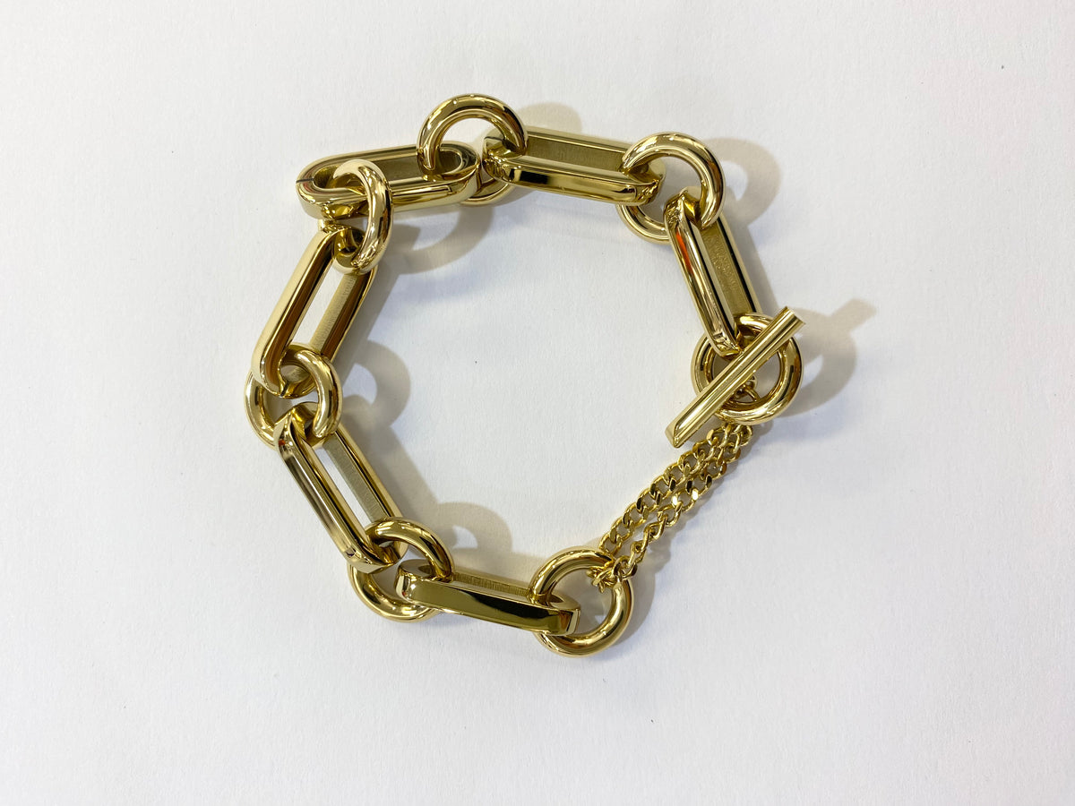 Zag Bijoux - SBS24251 Gold Chunky Bracelet