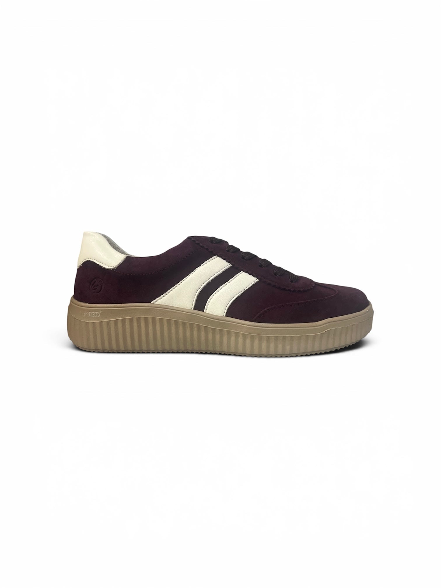 Remonte - D3E00 Burgundy Retro Trainer