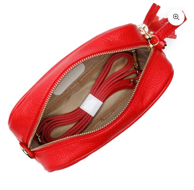 Elie Beaumont - Red Leather Crossbody Bag