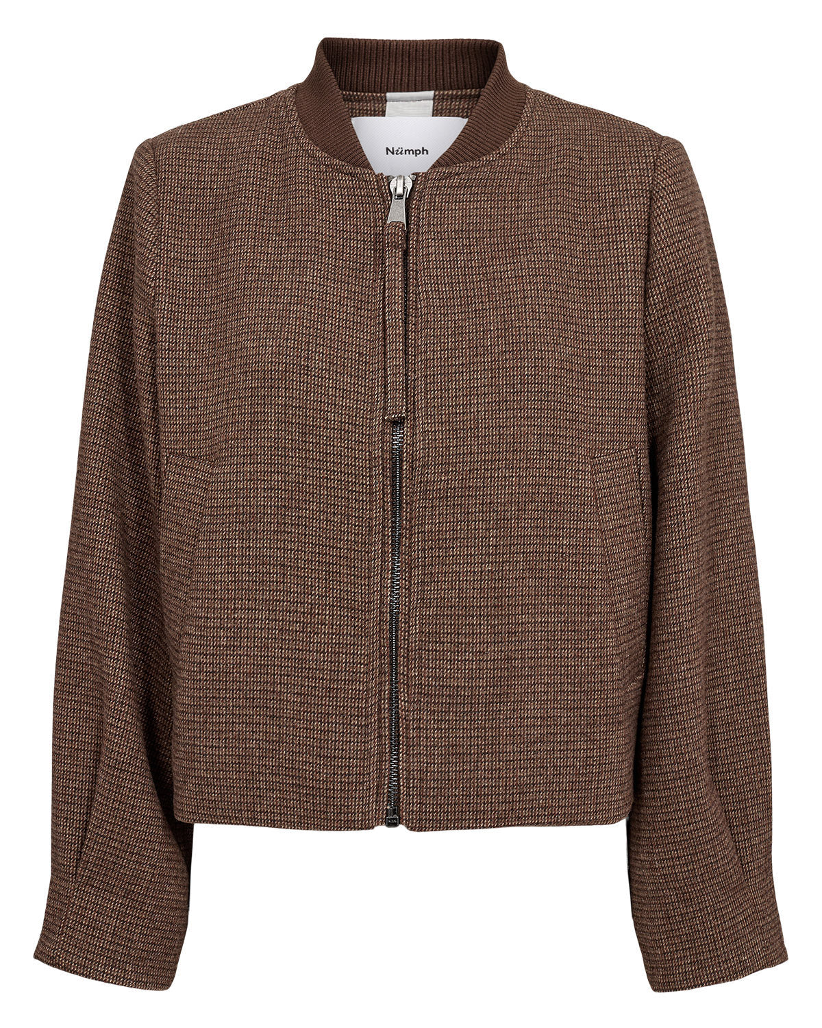 Numph - 707594 Brown Check Bomber
