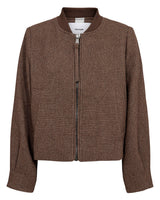 Numph - 707594 Brown Check Bomber