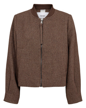 Numph - 707594 Brown Check Bomber