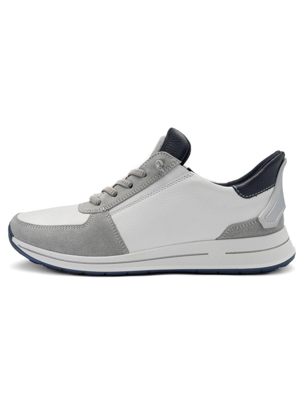 Ara - White/Grey Slip On Trainer