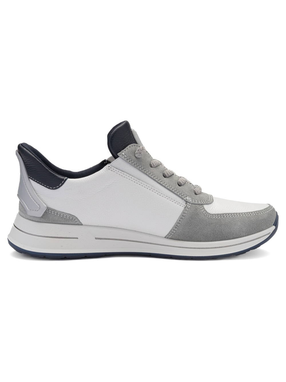 Ara - White/Grey Slip On Trainer