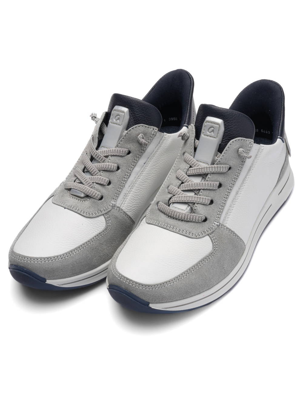 Ara - White/Grey Slip On Trainer
