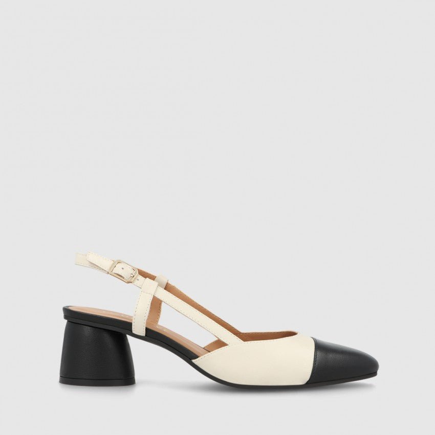 Lodi - ROL4343 Black and Ivory Sling Back [Preorder for May 5th]
