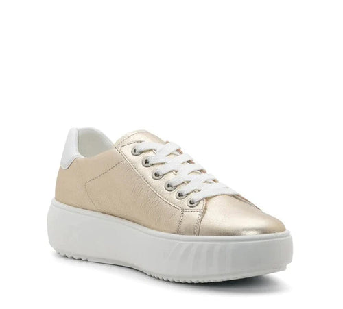 Ara - 46523 Gold Leather Chunky Ripple Trainer