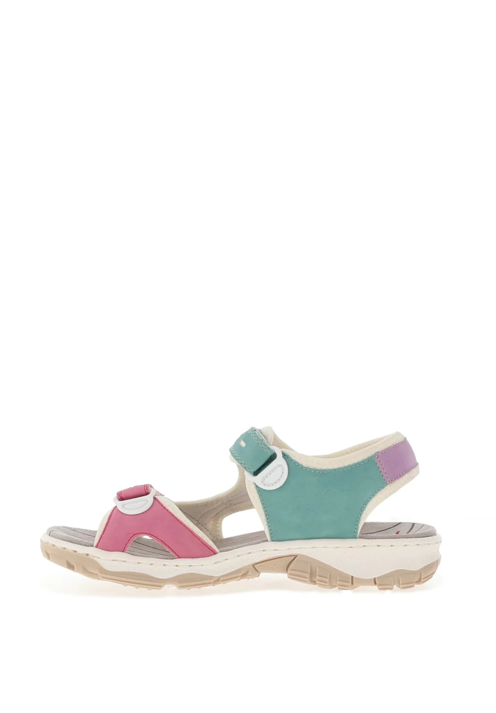 Rieker - 68866-92 Pink Multi Walking Sandal