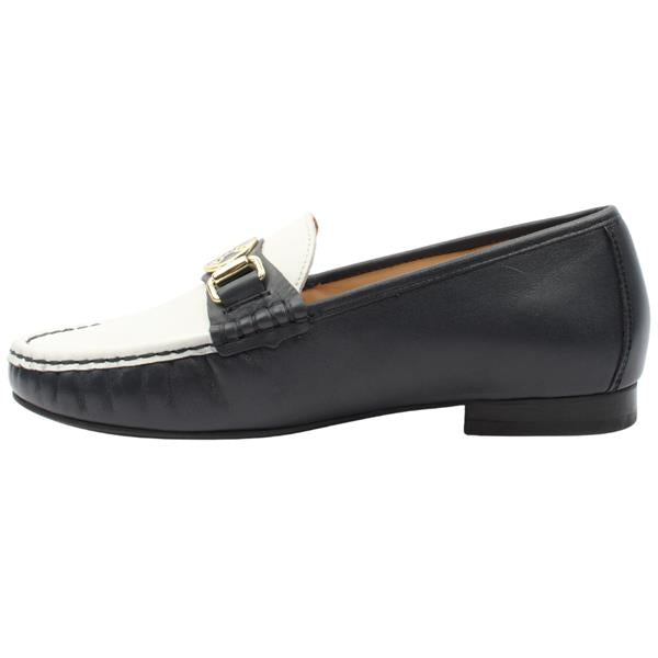 Ara -12-20104 Navy and White Leather Loafer