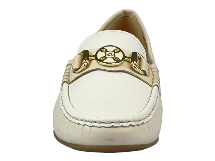 Ara - 12-20104 White & Cream Leather Loafer