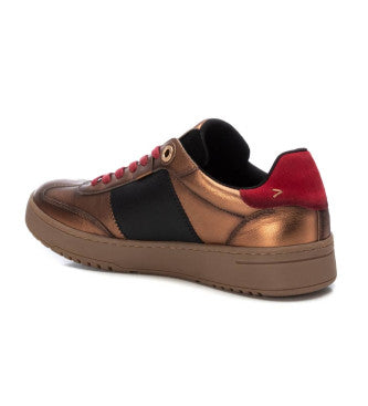 Carmela - 161957 Bronze & Red Leather Trainer