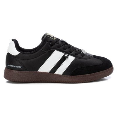 XTI - 143485 Black & White Leather Trainer