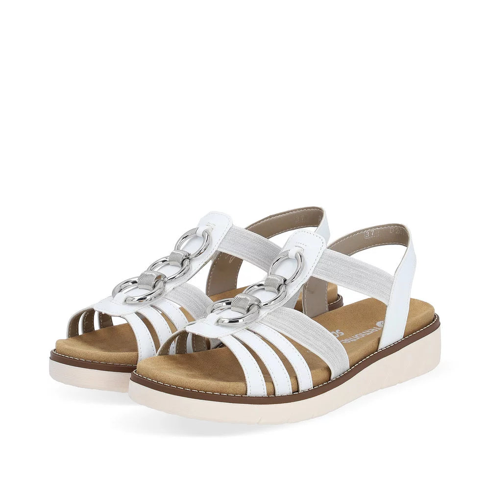Remonte - D2073-80 White & Silver Sandal