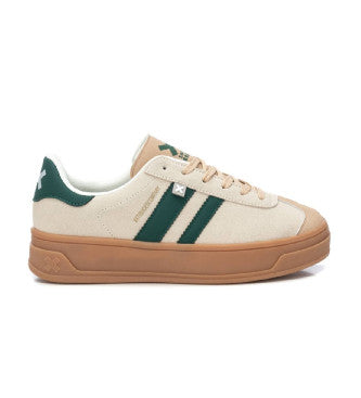 Xti -143483- Beige & Green Platform Trainer