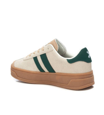 Xti -143483- Beige & Green Platform Trainer