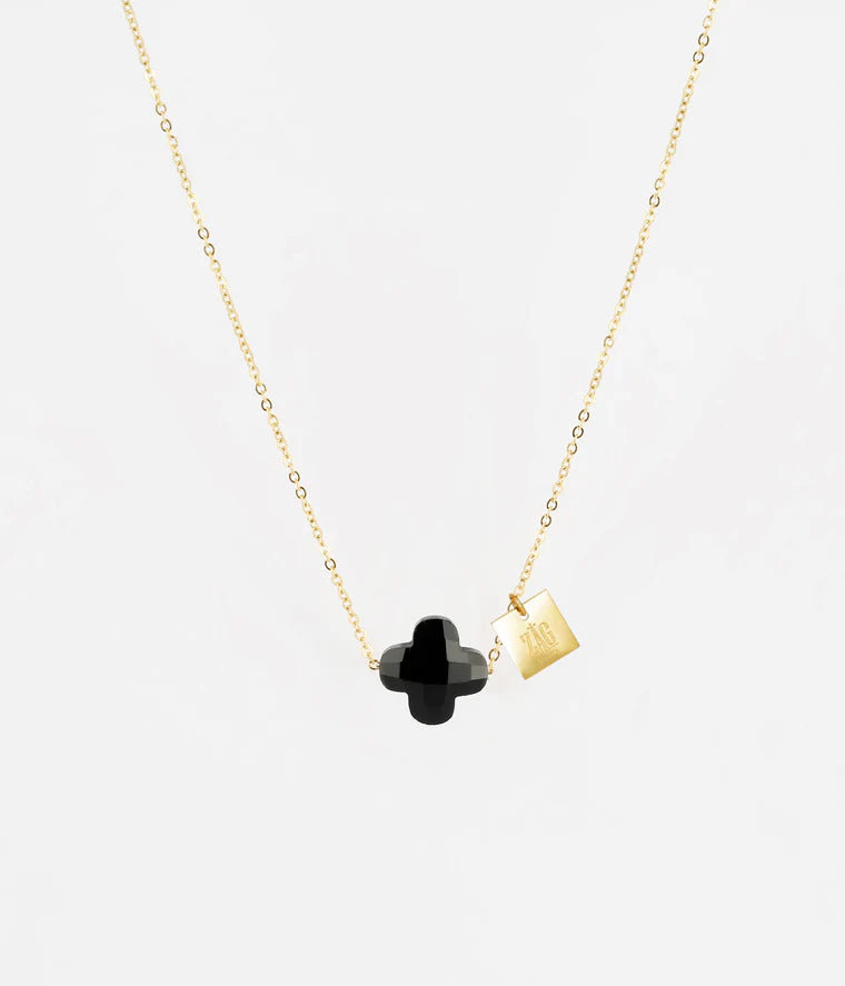 ZAG Bijoux - SNS00611 Vega Gold & Black Necklace