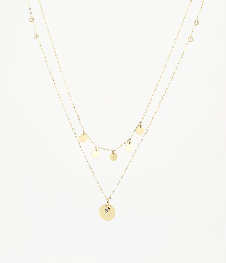 ZAG Bijoux - SNX6076 Gold Double Chain