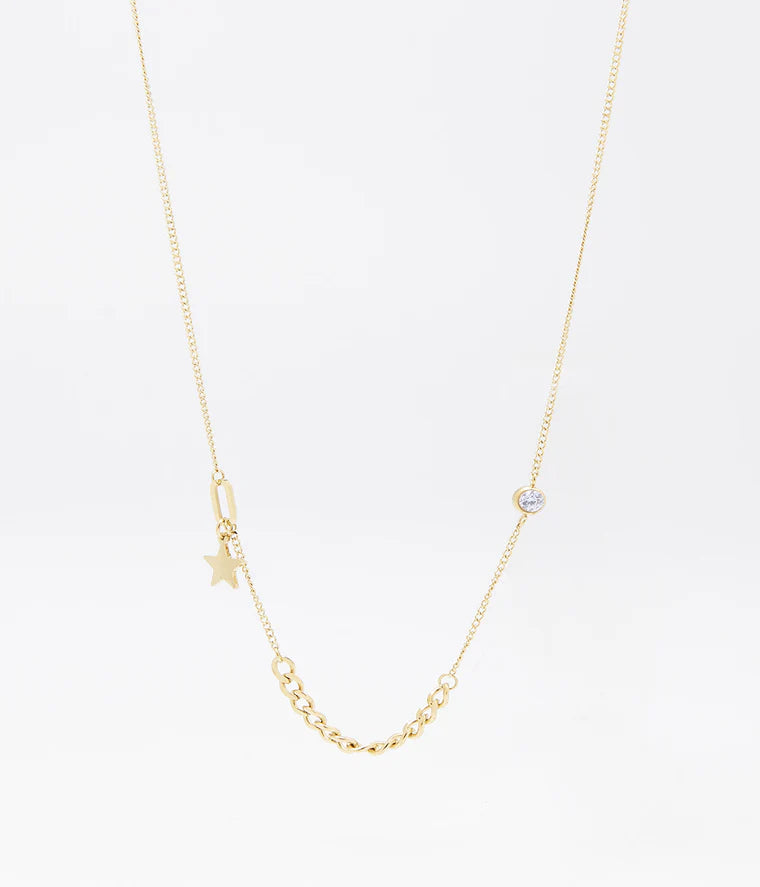 ZAG Bijoux - SNS21830 Juliaca Gold Star Necklace