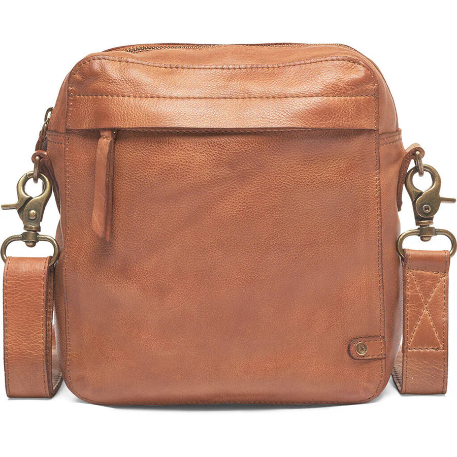 Depeche -16212- Crossbody leatherbag in Cognac