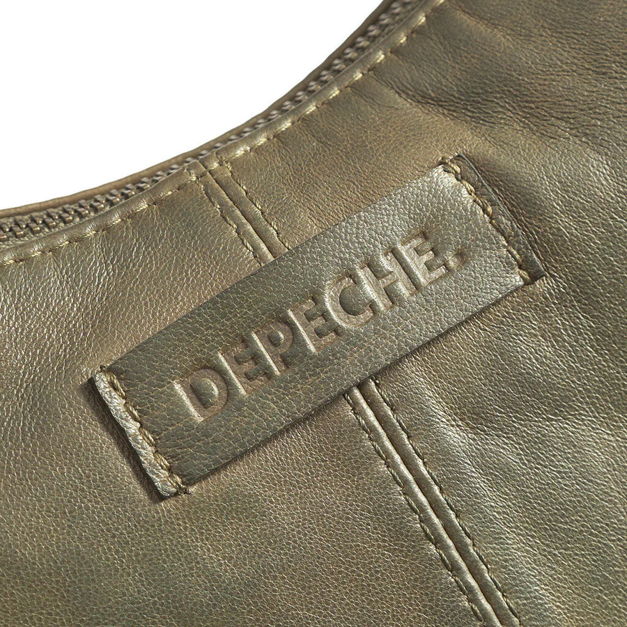 Depeche -16278- Leather Shoulder bag in Army Green