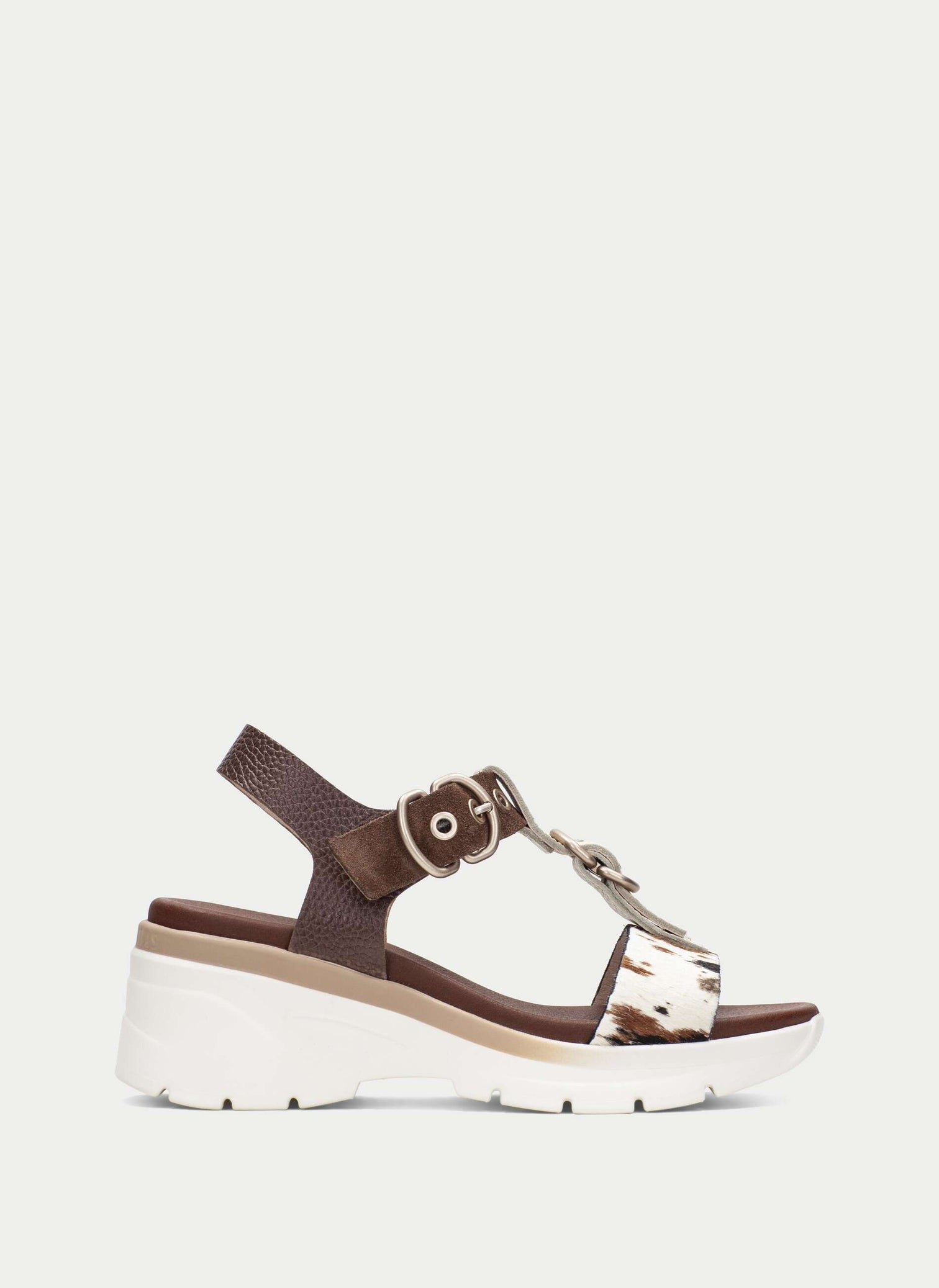 Hispanitas - CHV264799 Brown and Print Wedge Sandal