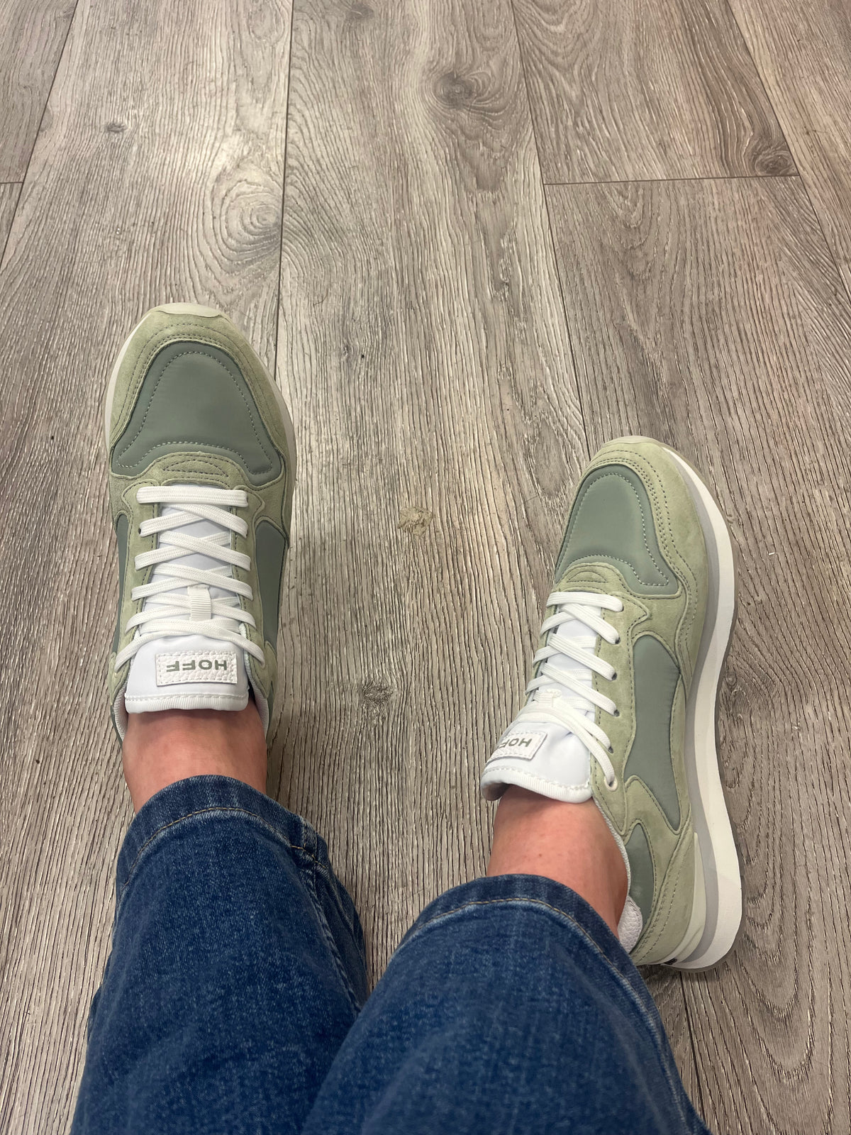 Hoff - Medellin Woman Pastel Green Retro Trainer