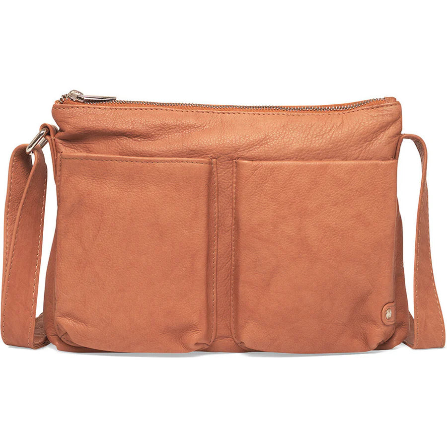 Depeche - 16200 Tan Leather Crossbody Bag