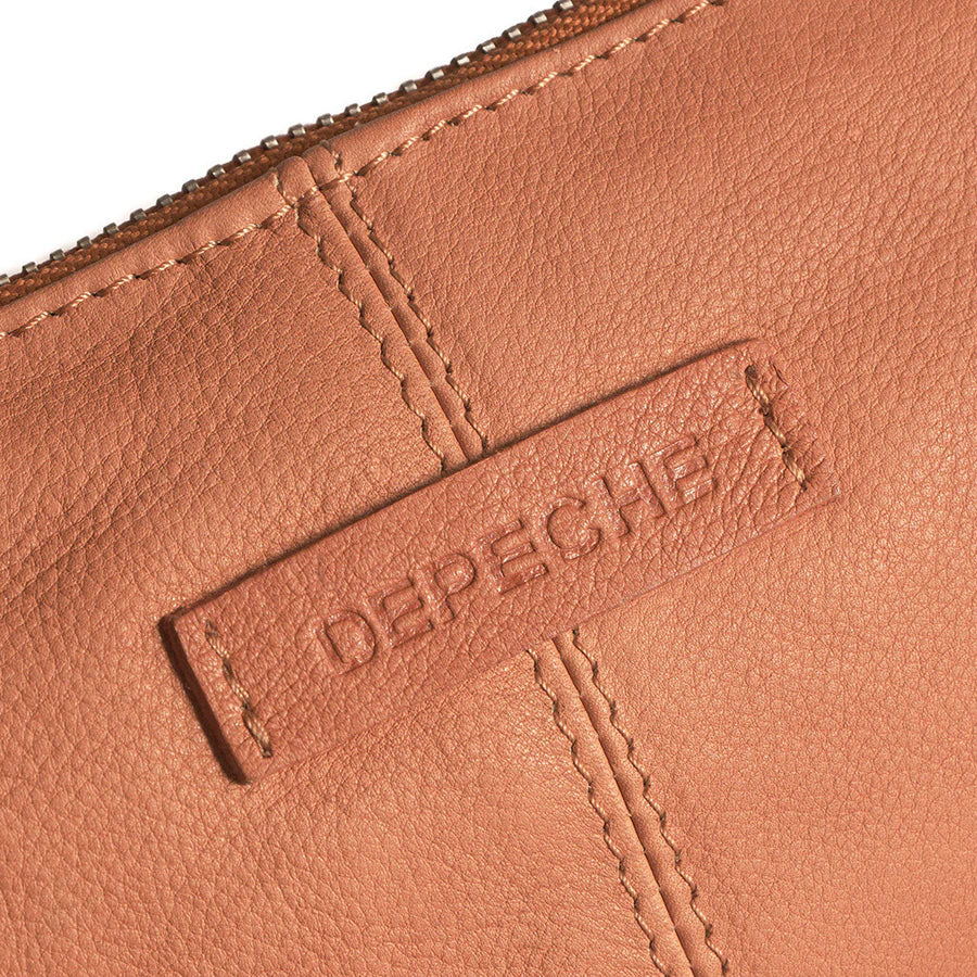 Depeche - 16200 Tan Leather Crossbody Bag