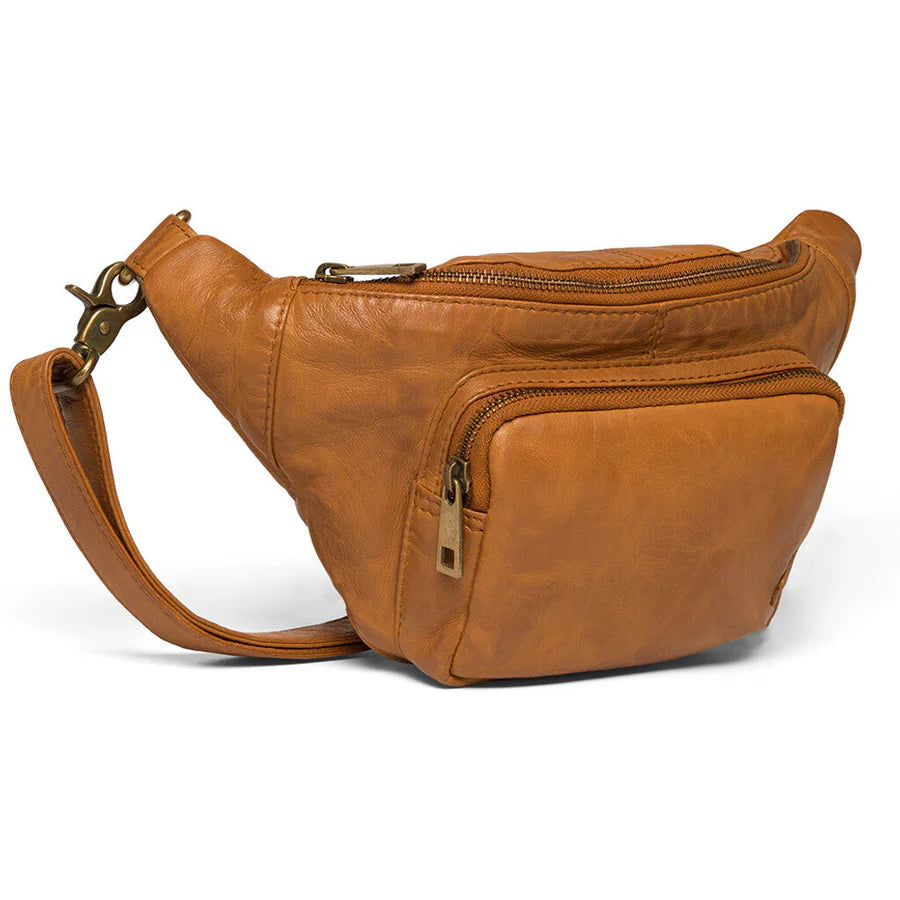 Depeche - 13396 Tan Leather Bumbag