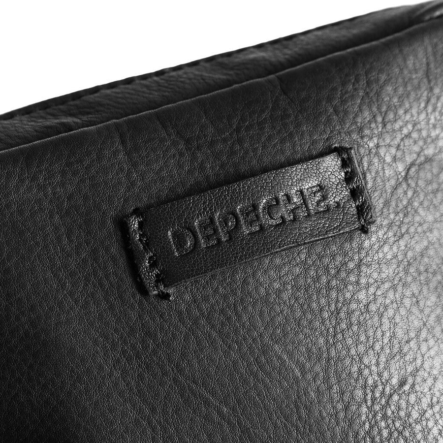 Depeche - 15700 Black Leather Phone Bag