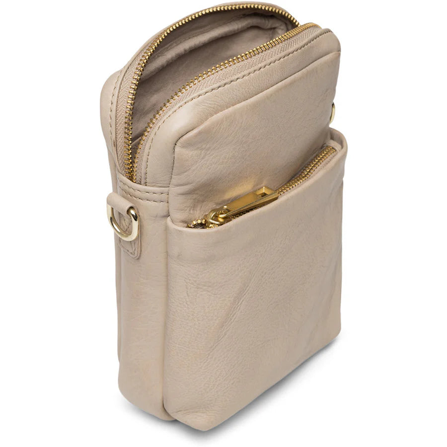 Depeche -15700 Beige Leather Phone Bag