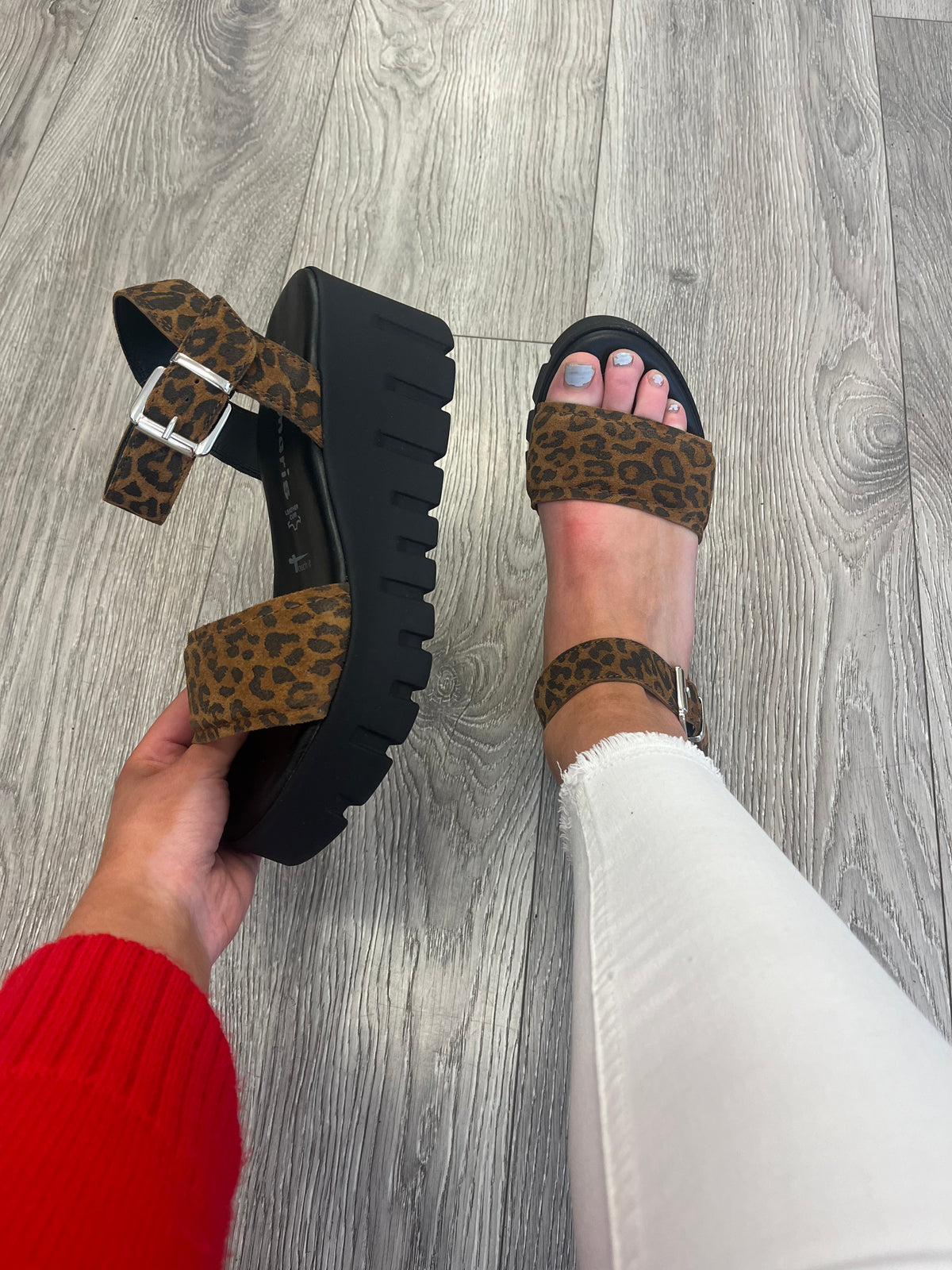 Tamaris - 28712 Leopard Wedge Sandal