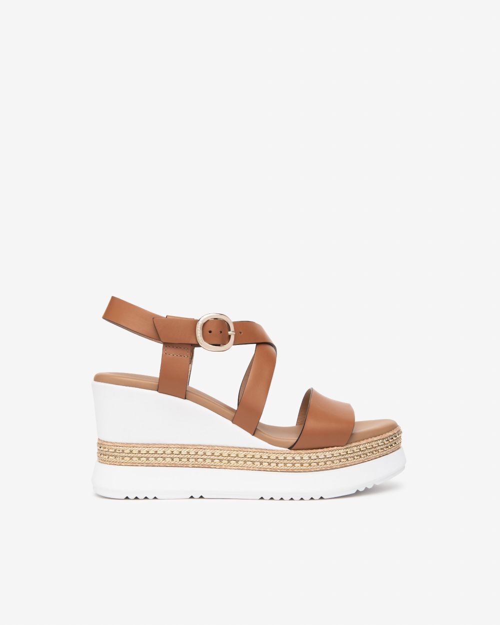 Nerogiardini - E513550D Tan Wedge Sandal