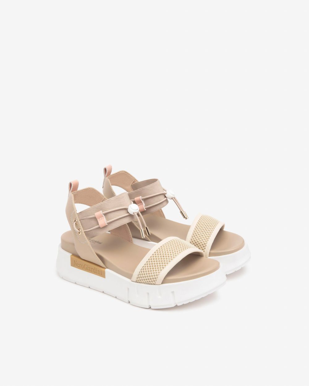 Nerogiardini - E510700D Beige Sport Sandal