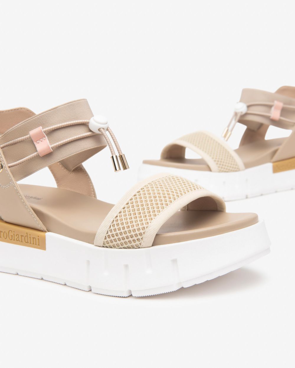 Nerogiardini - E510700D Beige Sport Sandal