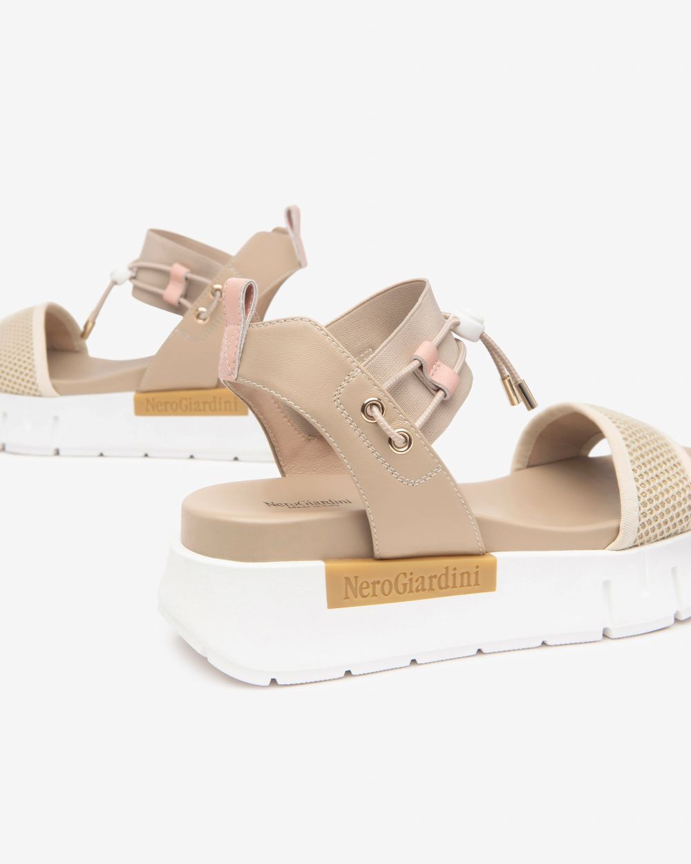 Nerogiardini - E510700D Beige Sport Sandal