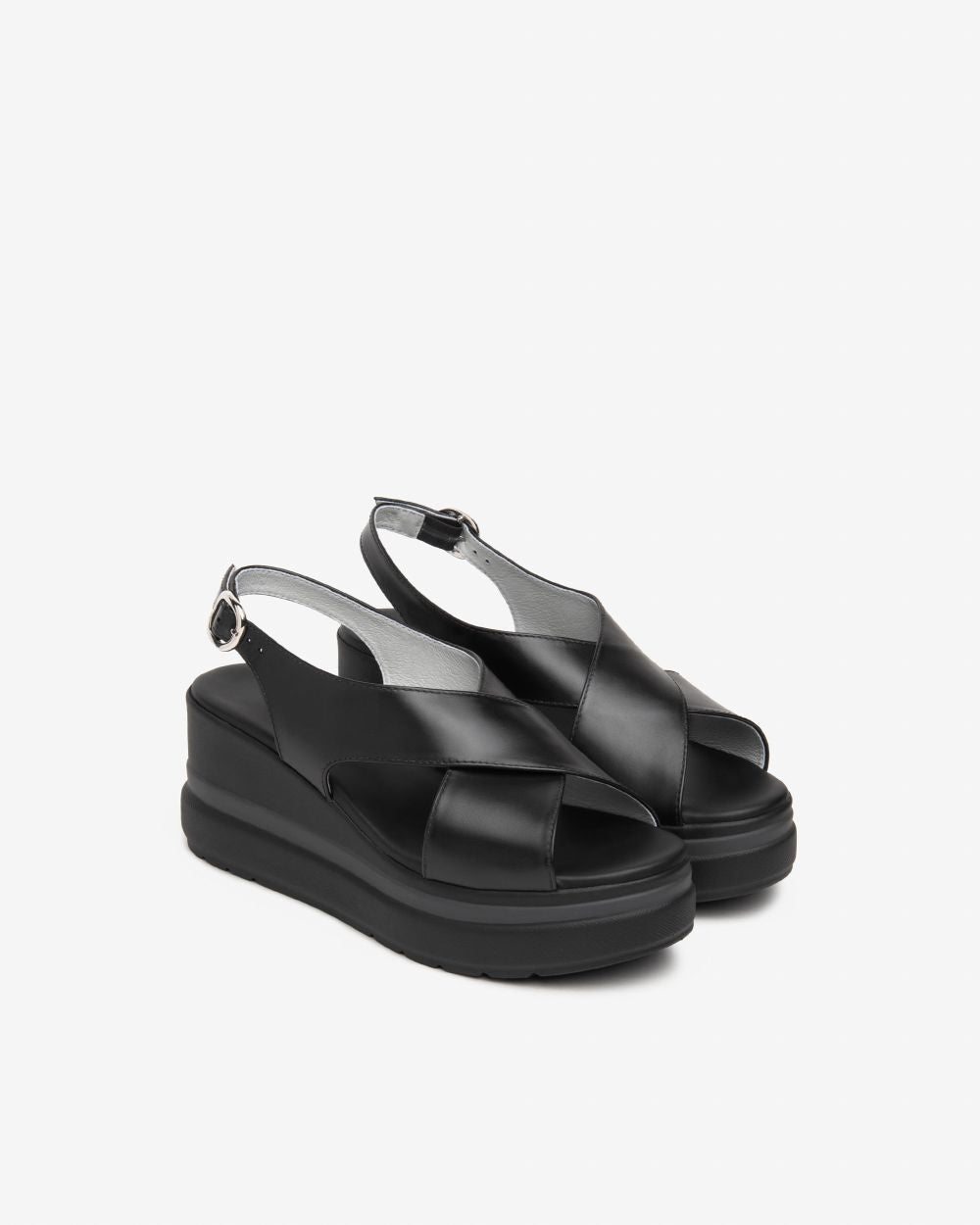 Nerogiardini - E513515D Black Wedge Sandal