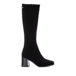 XTI - 141827 Black Suede Block Heel Boot