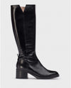 Wonders - G6222 Black Leather Knee High Boot